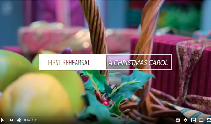 First Rehearsal of <em>A Christmas Carol</em>
