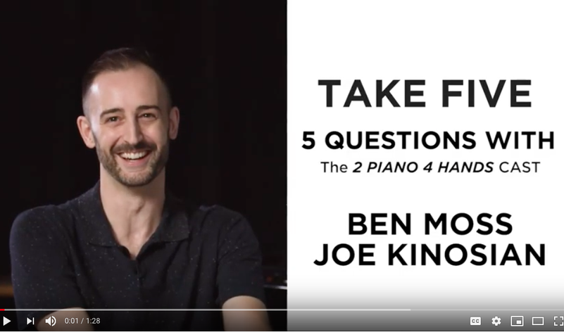 Take 5 with the cast of <em>2 Pianos 4 Hands</em>