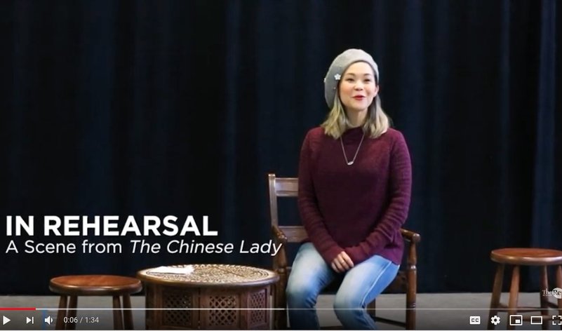 T<em>he Chinese Lady - </em>In Rehearsal